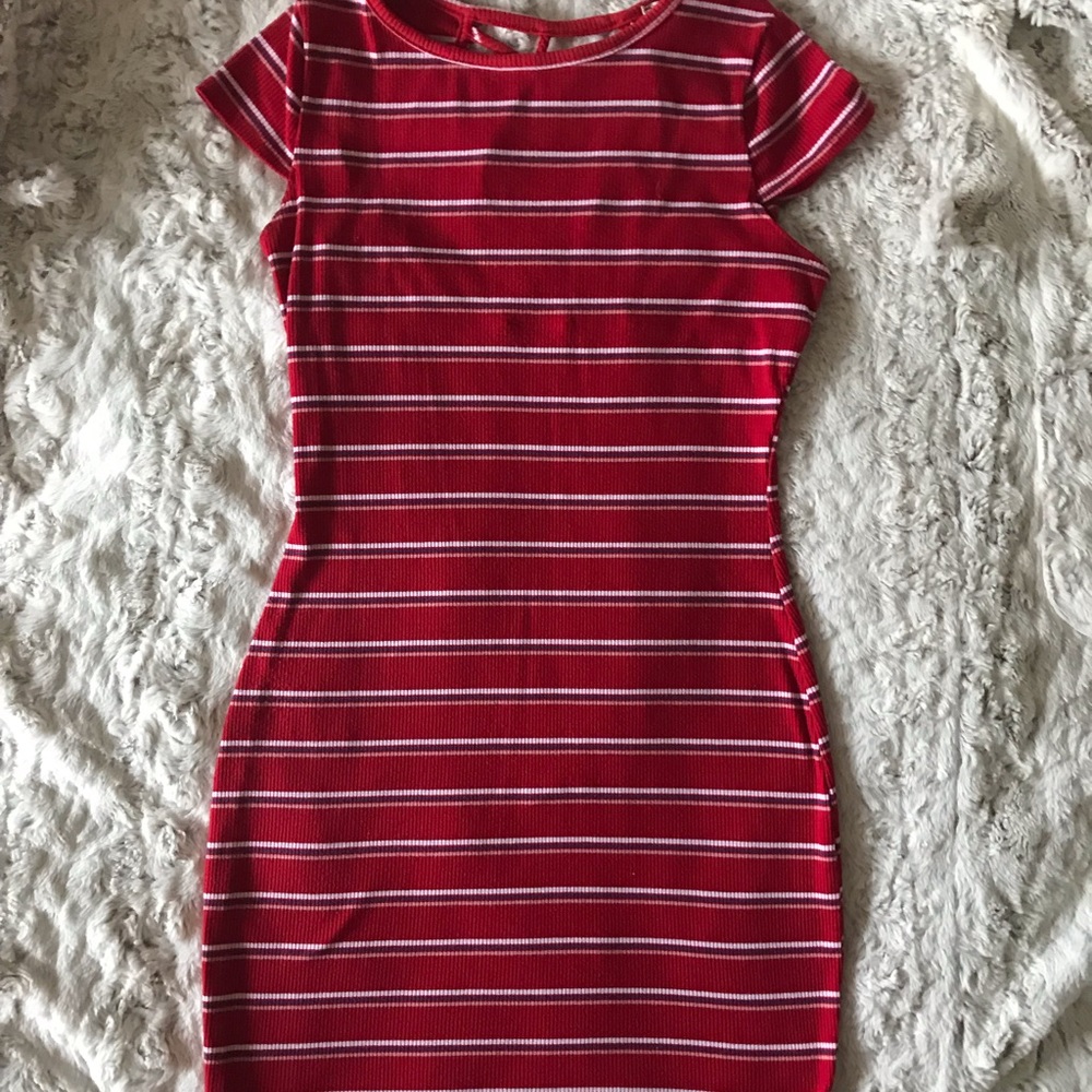 A mini dress